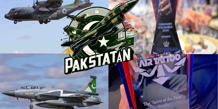 پاکستان ایئر فورس کے جے ایف-17 اور سی-130 طیارے لندن میں منعقدہ RIAT 2025 میں بین الاقوامی ایوارڈز جیتنے میں کامیاب۔