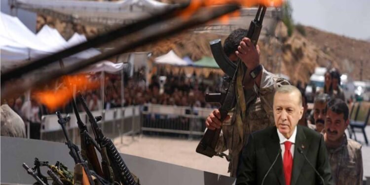 ترکی میں PKK کی غیر مسلح ہونے کی علامتی تقریب