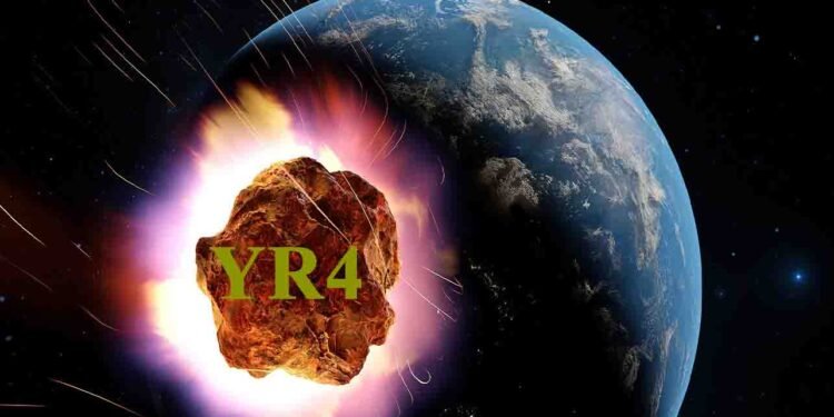 شہابی پتھر YR4 چاند سے ٹکرانے کے امکانات کے ساتھ خلا میں گردش کر رہا ہے