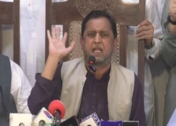 اجمل بلوچ 26 جولائی کو ایف بی آر کے خلاف ملک گیر احتجاج کا اعلان کرتے ہوئے