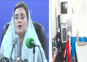 عظمیٰ بخاری پریس کانفرنس میں پی ٹی آئی بیانیہ پر ردعمل دیتے ہوئے