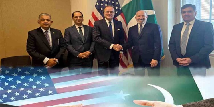 پاکستان اور امریکا کے درمیان تجارتی معاہدے پر دستخط کی تقریب