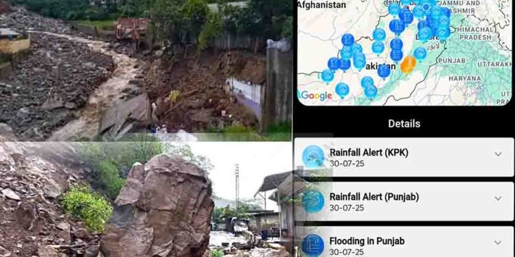 پاکستان میں بارش کے دوران حادثات، این ڈی ایم اے کی رپورٹ