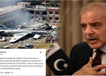 وزیراعظم شہباز شریف کا بنگلہ دیش میں اسکول پر طیارہ گرنے کے حادثے پر اظہار افسوس