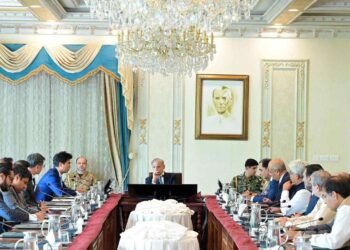 وزیراعظم شہباز شریف علی بابا کے وفد سے ملاقات کرتے ہوئے