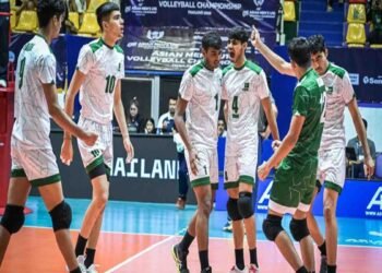 پاکستان انڈر-16 والی بال ٹیم ایران کو شکست دے کر پانچویں فتح سمیٹتے ہوئے