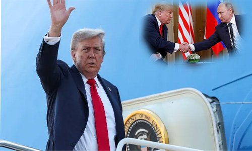 ٹرمپ پیوٹن ملاقات : امریکی صدر ڈونلڈ ٹرمپ الاسکا روانہ، روسی صدر ولادیمیر پیوٹن سے ملاقات کے لیے