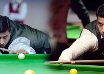 پاکستانی اسنوکر پلیئر محمد آصف ورلڈ گیمز میں فاتحانہ آغاز کرتے ہوئے محمد آصف ورلڈ گیمز اسنوکر