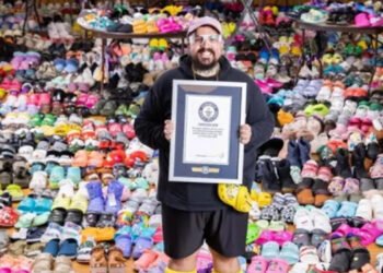 ربڑ کی چپلوں کا عالمی ریکارڈ