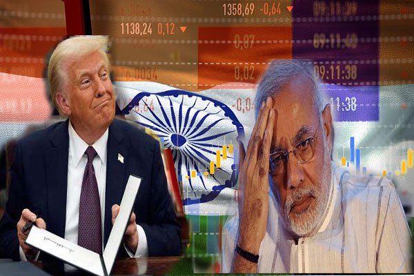 صدر ٹرمپ بھارت پر اضافی ٹیرف کا اعلان کرتے ہوئے