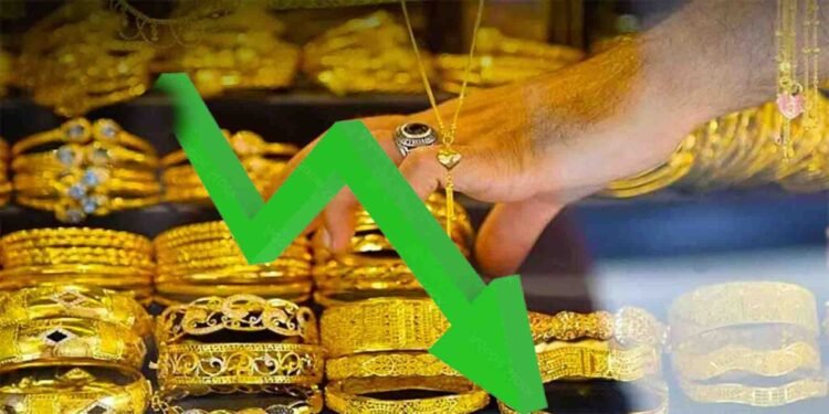سونے کی قیمت میں کمی – فی تولہ 1400 روپے سستا، عالمی مارکیٹ میں بھی گراوٹ