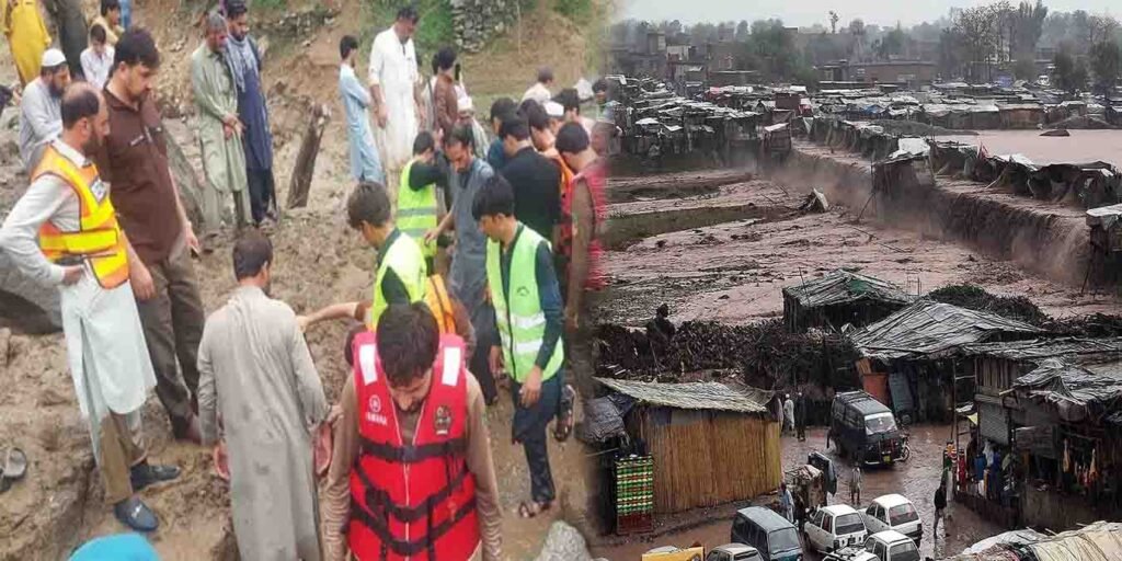 خیبر پختونخوا میں بارشوں کے باعث مختلف حادثات