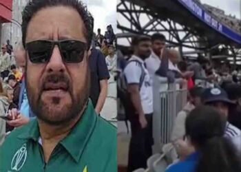 اولڈ ٹریفورڈ میں پاکستانی مداح کے ساتھ سیکیورٹی اہلکاروں کا ناروا سلوک