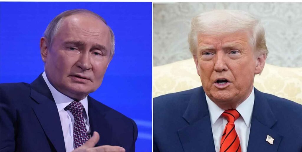 ٹرمپ پیوٹن ملاقات : ماضی میں روسی صدر ولادیمیر پوٹن امن مذاکرات کی بحالی پر بات کرتے ہوئے