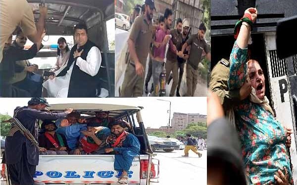 عمران خان کی رہائی کیلئے ملک گیر احتجاج میں پی ٹی آئی کارکن گرفتار