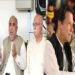 پی ٹی آئی رہنما اسد قیصر پریس کانفرنس میں سابق آرمی چیف جنرل قمر جاوید باجوہ کو ایکسٹینشن دینے پر قوم سے معافی مانگتے ہوئے
