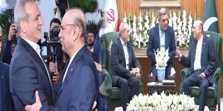 ایرانی صدر مسعود پزیشکیان کی صدر زرداری سے ملاقات، ایوانِ صدر اسلام آباد