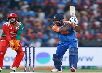 بھارت بمقابلہ عمان : عمان کو 21 رنز سے شکست