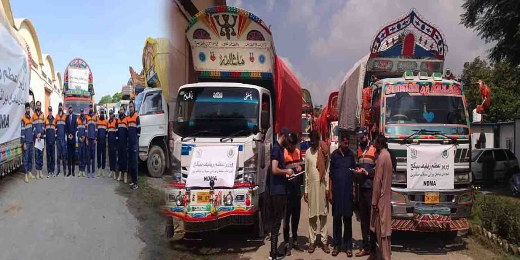 این ڈی ایم اے سیلاب متاثرین امداد: خانیوال میں ایک ہزار خیمے روانہ