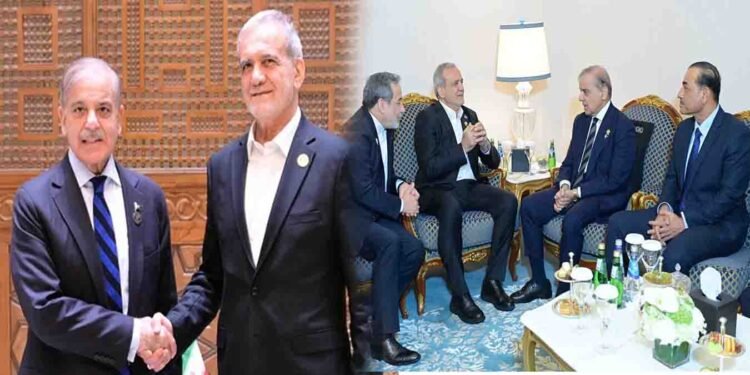 وزیراعظم شہباز شریف اور ایرانی صدر کی ملاقات، امت مسلمہ کا اتحاد