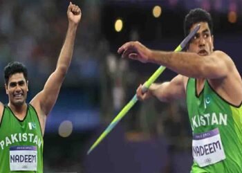 ارشد ندیم ورلڈ ایتھلیٹکس چیمپئن شپ کی تیاری کرتے ہوئے پاکستانی جیولین تھرو اسٹار