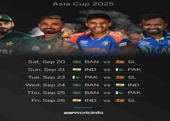 "ایشیا کپ سپر 4 مرحلے میں پاکستان اور بھارت کا دبئی میں اہم ٹاکرا"
