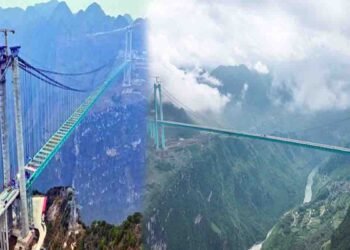 چین میں دنیا کا بلند ترین پل ہواجیانگ گرینڈ کینین برج