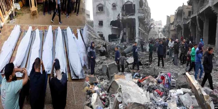 غزہ میں اسرائیلی حملے اور شہید فلسطینی