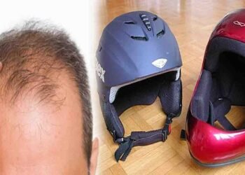 ہیلمٹ اور ٹوپی پہننے سے بال گرنے کا سچ