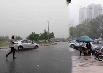 اسلام آباد موسلادھار بارش سے زیرآب آنے والی سڑکیں اور گاڑیاں