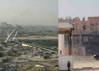 اسرائیل کا دوحا میں حملہ، دھماکے کے بعد متاثرہ علاقے کا منظر