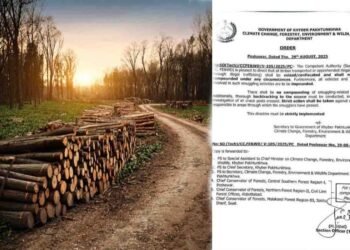 خیبر پختونخوا غیر قانونی لکڑی سمگلنگ کے خلاف محکمہ جنگلات کی کارروائی