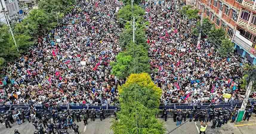 نیپال میں مظاہروں کے دوران قیدیوں کا جیلوں سے فرار
