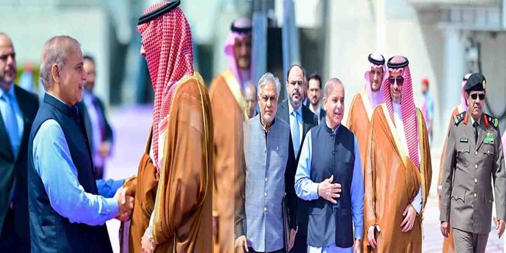 محمد بن سلمان اور شہباز شریف ملاقات