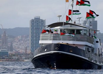 بارسلونا سے بحری جہازوں کا بیڑا غزہ کے لیے روانہ