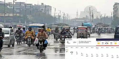 پاکستان کی آئندہ موسمی صورتحال : کراچی سمیت کئی شہروں میں بارش
