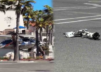 کیلیفورنیا ہیلی کاپٹر حادثہ ،ہیلی گر کر تباہ، بچے سمیت پانچ افراد زخمی