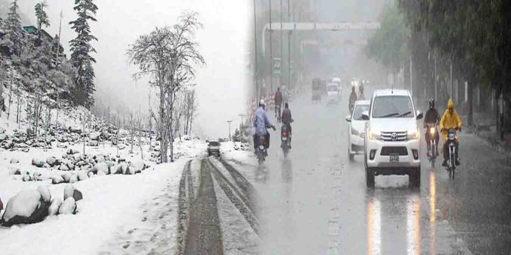 کراچی اور ملک کے مختلف شہروں میں بارش جبکہ کالام اور مالم جبہ میں پہلی برفباری کے حسین مناظر