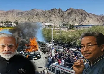 لداخ میں انڈین فورسز کی فائرنگ ہلاکت اور احتجاج