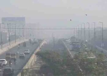 لاہور فضائی آلودگی کی خطرناک سطح اور شہری ماسک پہنے سڑک پر