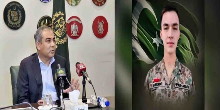 شہید میجر سبطین حیدر کی تصویر، پاک فوج کے بہادر سپوت