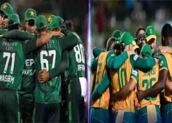 پاکستان جنوبی افریقہ ٹی ٹوئنٹی سیریز سے قبل جنوبی افریقی کپتان ڈونووّن فریرا پریس کانفرنس کرتے ہوئے