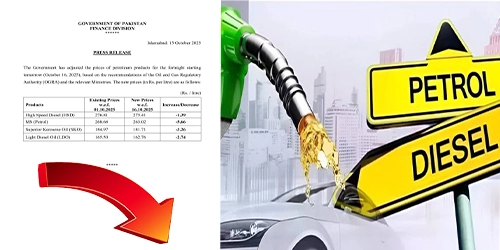 پیٹرول کی قیمتوں میں کمی ،5 روپے 66 پیسے فی لیٹر کمی کا حکومتی اعلان