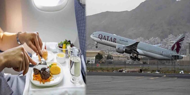 قطر ایئر ویز کی پرواز میں مسافر کھانا کھاتے ہوئے جاں بحق