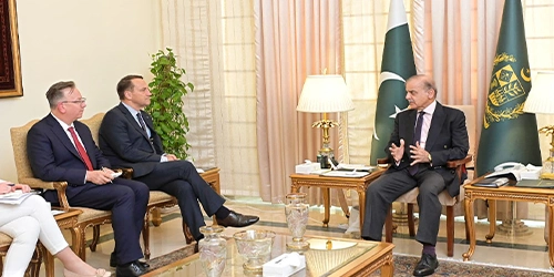 وزیراعظم شہباز شریف سے پولینڈ کے نائب وزیر اعظم کی ملاقات