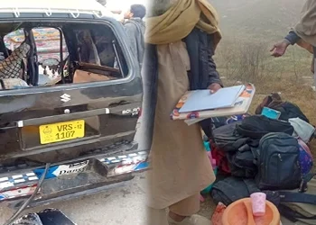 دھند کے باعث چارسدہ میں اسکول وین اور ٹرک میں خوفناک تصادم