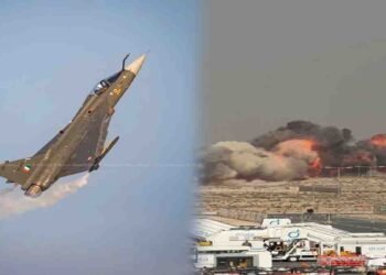 دبئی ائیر شو میں بھارتی تیجاس طیارے کا حادثہ