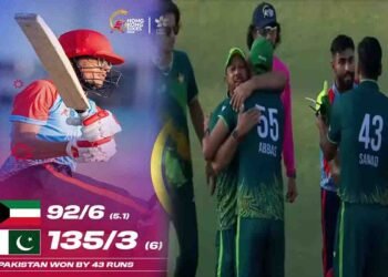 پاکستان نے ہانگ کانگ سکسز 2025 کا فائنل کویت کو 43 رنز سے شکست دے کر جیت لیا