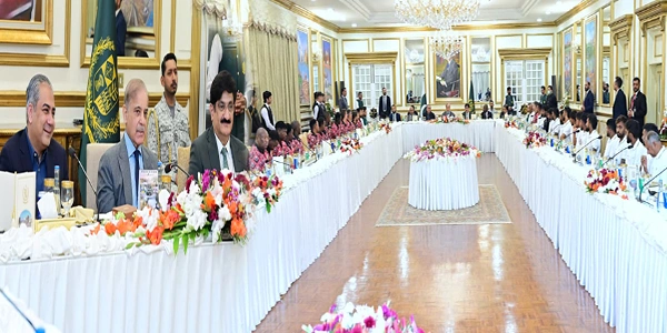 وزیراعظم شہباز شریف کا پاکستان، سری لنکا اور زمبابوے کی کرکٹ ٹیموں کے اعزاز میں ظہرانہ