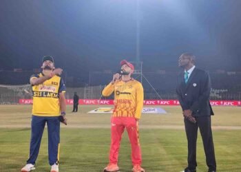 سری لنکا اور زمبابوے کا میچ اسٹیڈیم منظر